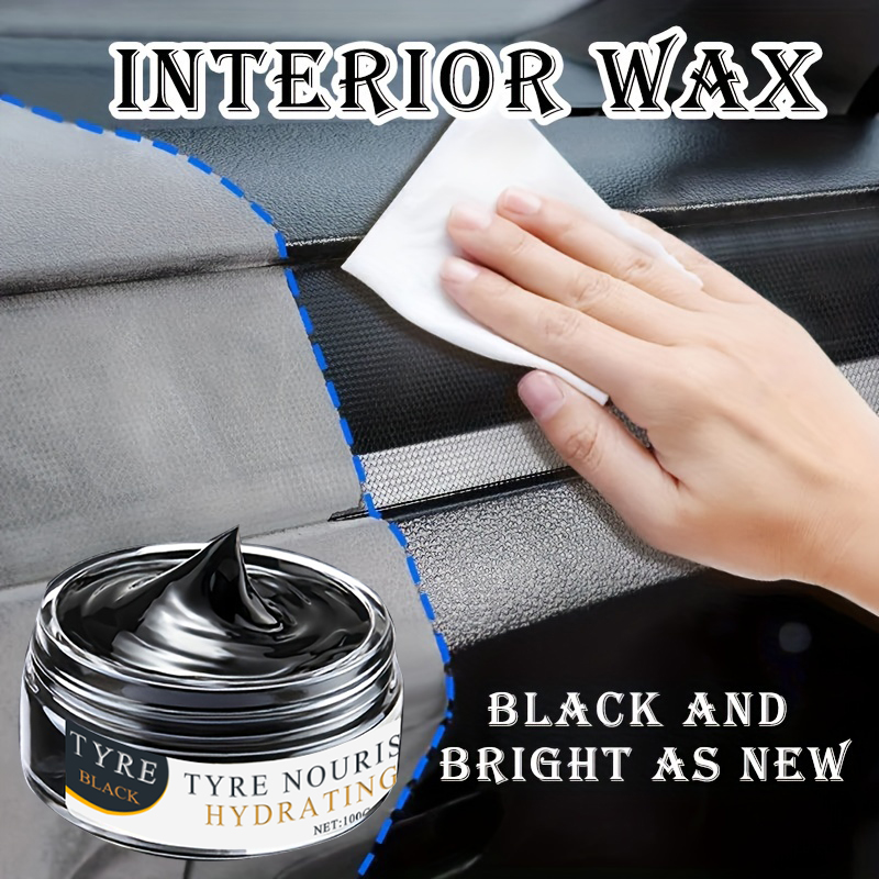Trim Restorer Plastic - 1 ชิ้น 100 กรัม ผลิตภัณฑ์ฟื้นฟูและปกป้องพลาสติกภายในรถยนต์ -