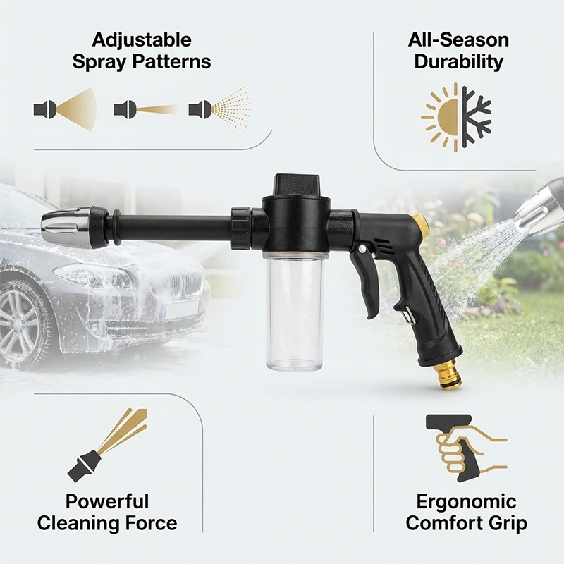 ปืนฉีดน้ำแรงดันสูงสำหรับล้างรถ - Pressure Washer Foam Gun บทวิจารณ์และราคา