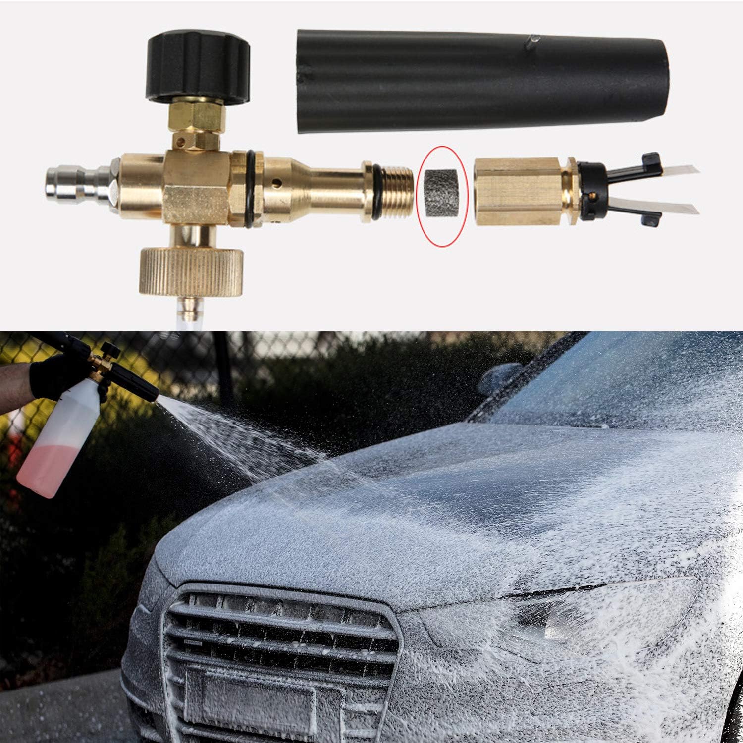 4 ชิ้นโฟมความหนาแน่นสูง Lance  - Pressure Washer Foam Gun บทวิจารณ์และราคา